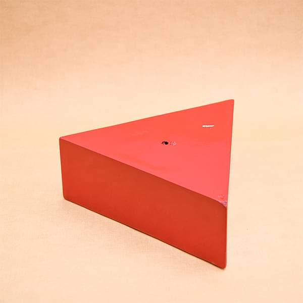 11 inch (28 cm) Triangle Fiberglass Planter (Red)