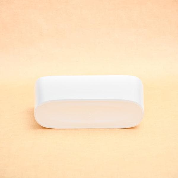 12 inch (30 cm) Self Watering Rectangle Plastic Planter (White)
